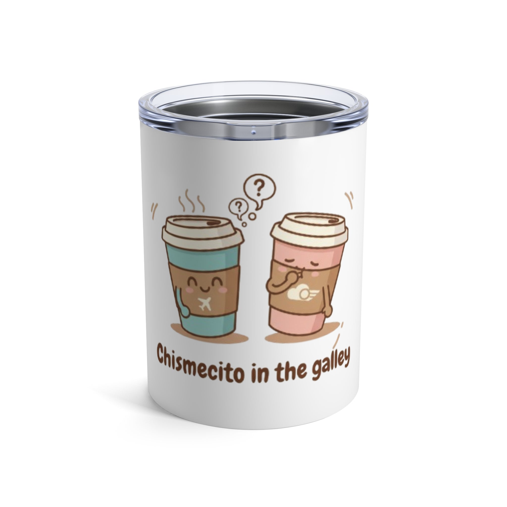 Taza "Chismecito in the galley" blanca brillante | Cabin Crew Collection
