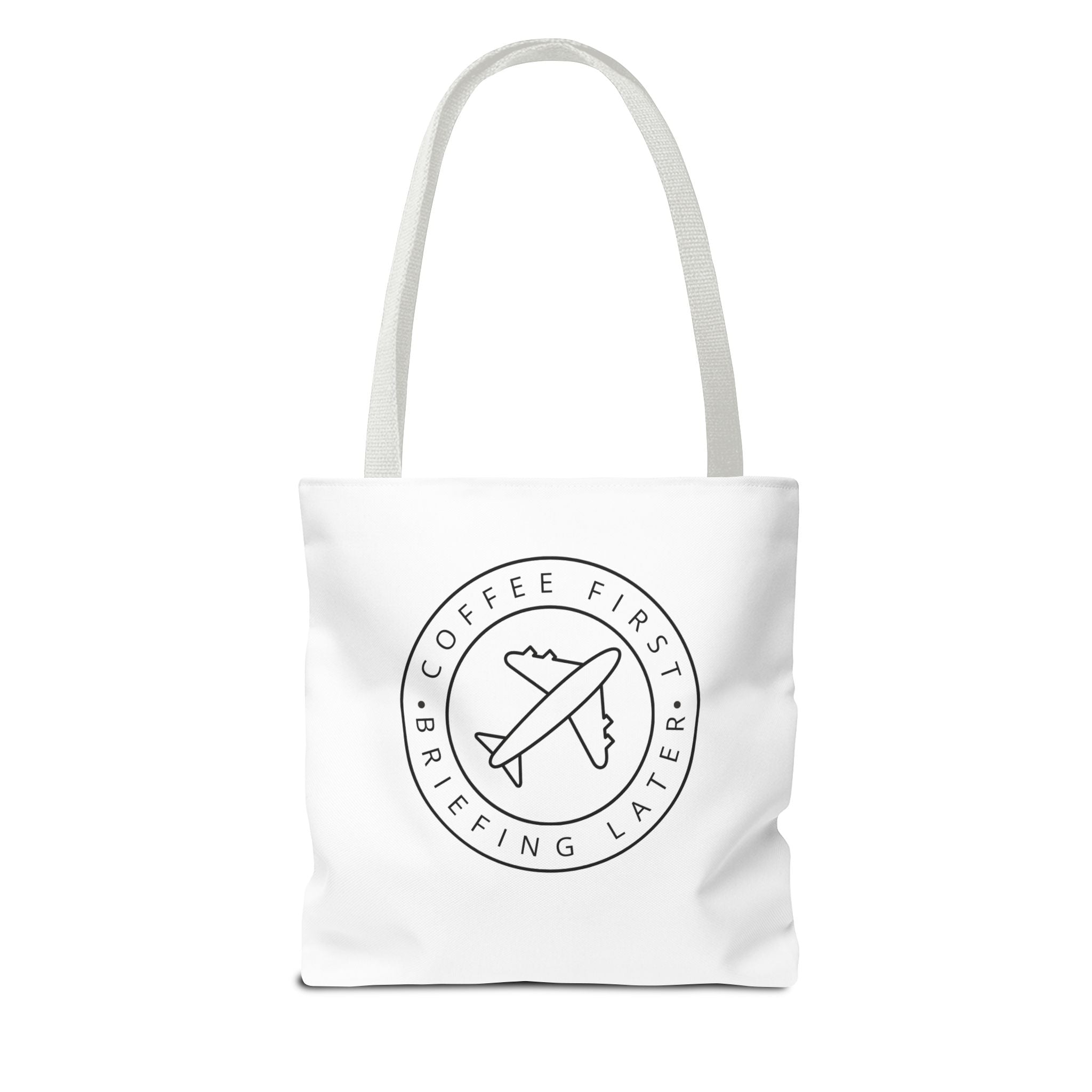 Bolsa de tela "Coffee First Briefing Later" | Bolsa de tela con logotipo| Cabin Crew Collection