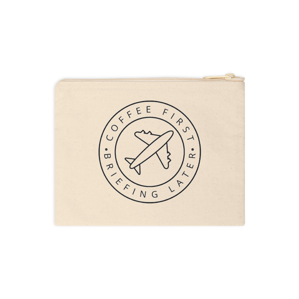 Cofee First, Briefing Later | Bolsa con cremallera | Neceser | Cabin Crew Collection