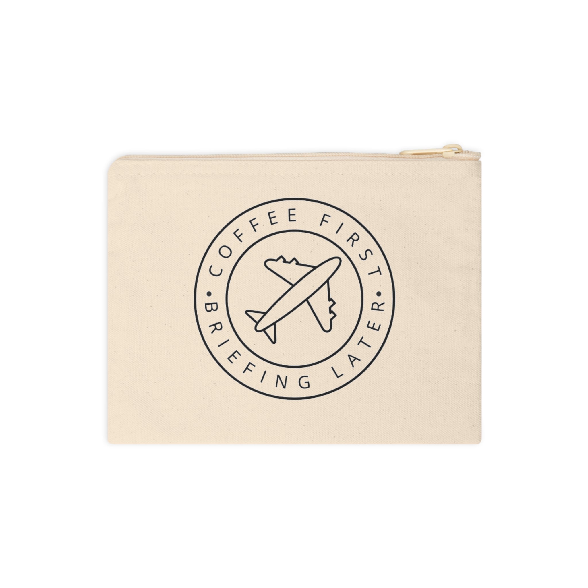 Cofee First, Briefing Later | Bolsa con cremallera | Neceser | Cabin Crew Collection
