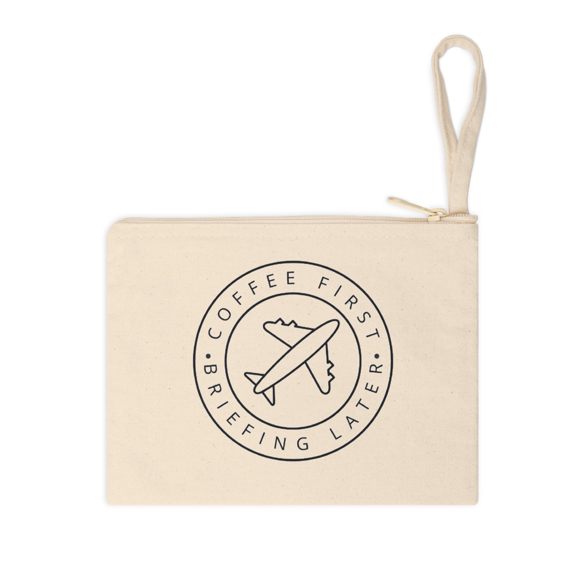 Cofee First, Briefing Later | Bolsa con cremallera | Neceser | Cabin Crew Collection
