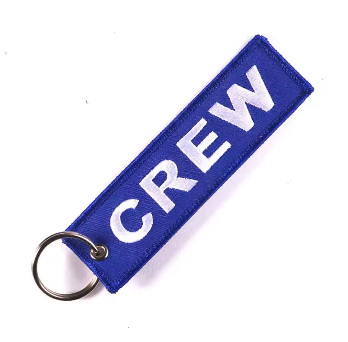 Llavero CREW | etiqueta bordada para tripulación