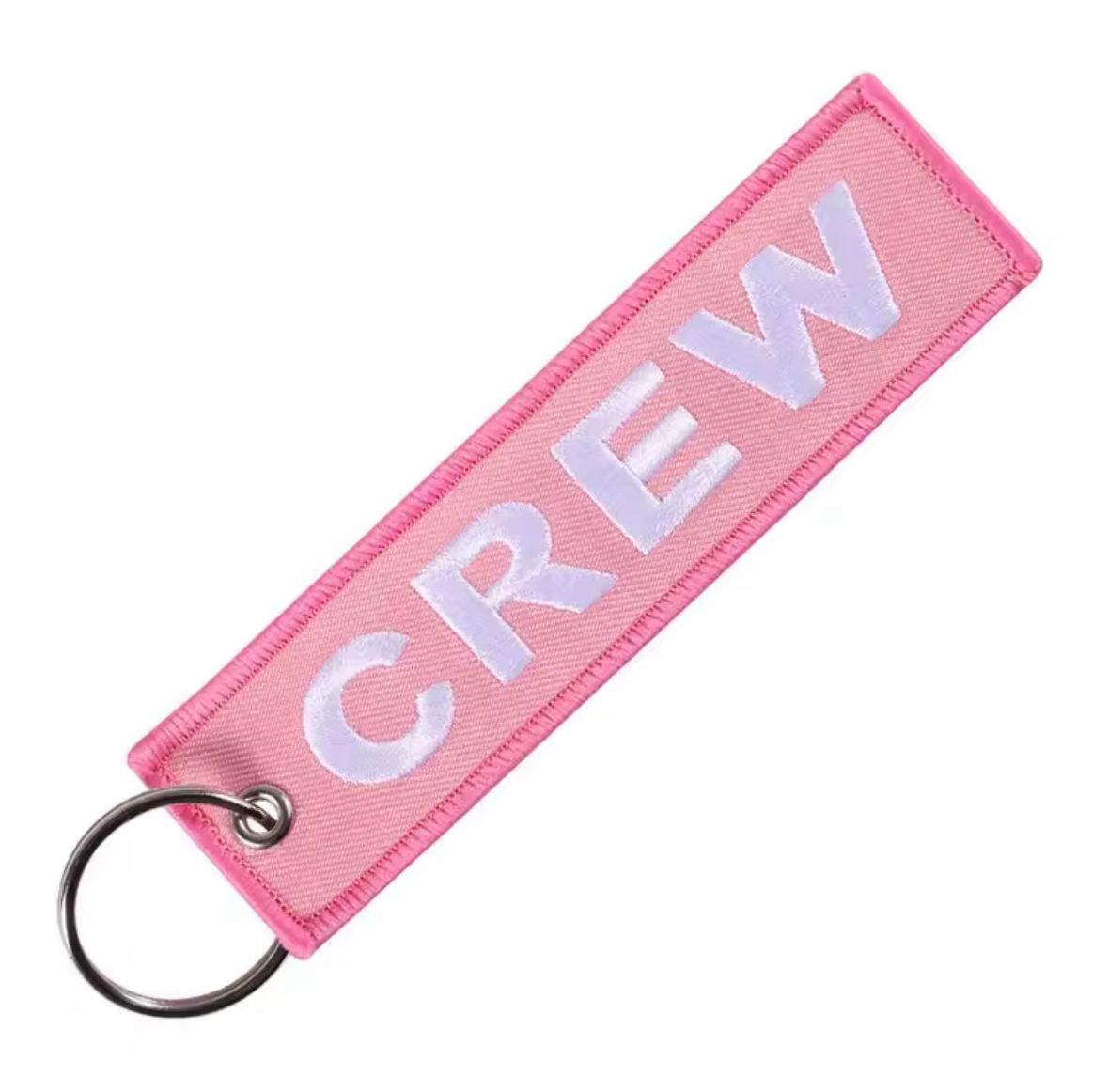 Llavero CREW | etiqueta bordada para tripulación