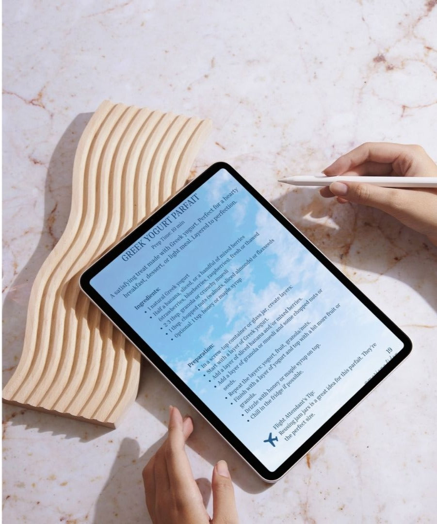 Recetas para Tripulantes de Cabina! 24 Ideas Fáciles para tus vuelos (Móvil + Imprimible)  | Cabin Crew Collection